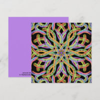 Rainbow Colored String Rope Pattern Art