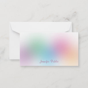 Rainbow Colorful Calligraphy Monogram Template