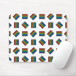 Rainbow Coloring Pencils Mouse Pad