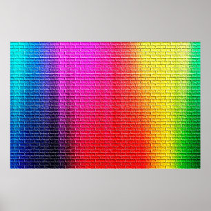 Rainbow colors abstract background. Gradient.abstr Poster