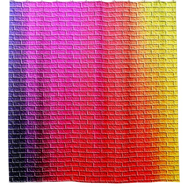 Rainbow colors abstract background. Gradient.abstr Shower Curtain (Front)