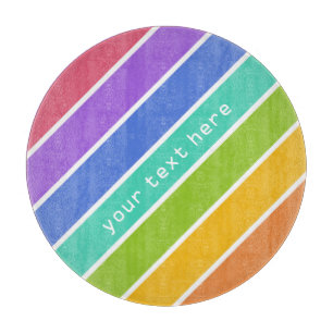 Rainbow Colors custom cutting boards
