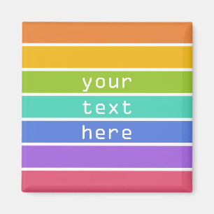 Rainbow Colors custom magnets