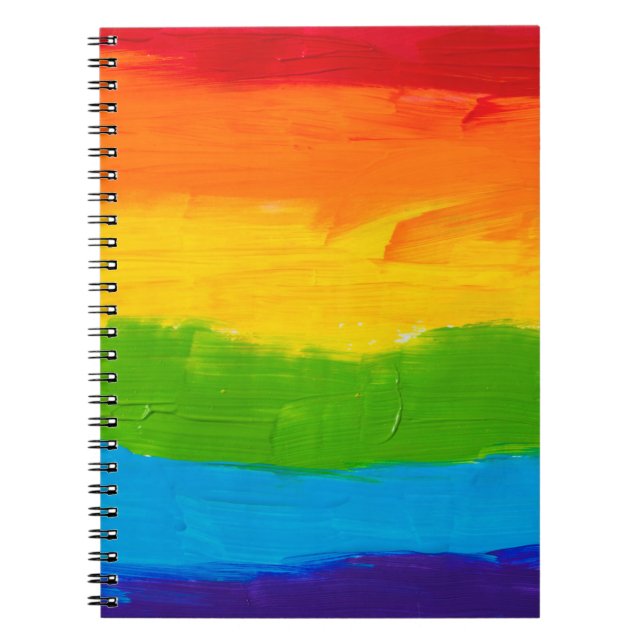 Rainbow Colors LGBT Notebook – Pride Equality  (Front)