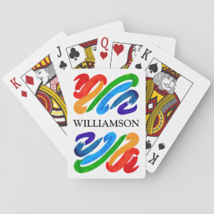 Rainbow Colors Name Playing Cards
