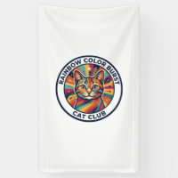 Rainbow Colour Burst Cat Cute Kitty Design - Rainb