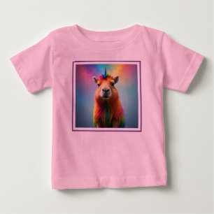 Rainbow Colour Capybara Unicorn,  Baby T-Shirt