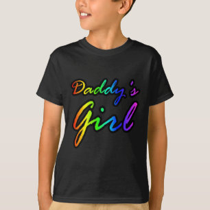 Rainbow Colour Daddy's Girl T-Shirt