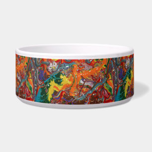 Rainbow Colour Flow Paint Art