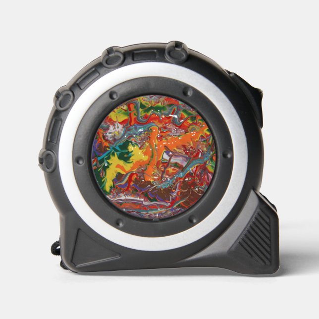 Rainbow Colour Flow Paint Art 1 (Front)