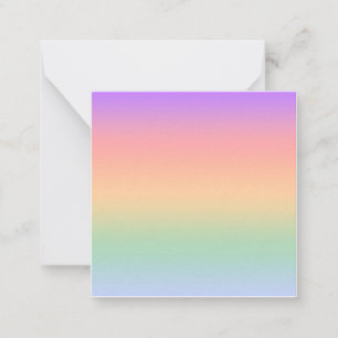 Rainbow colour gradient background card