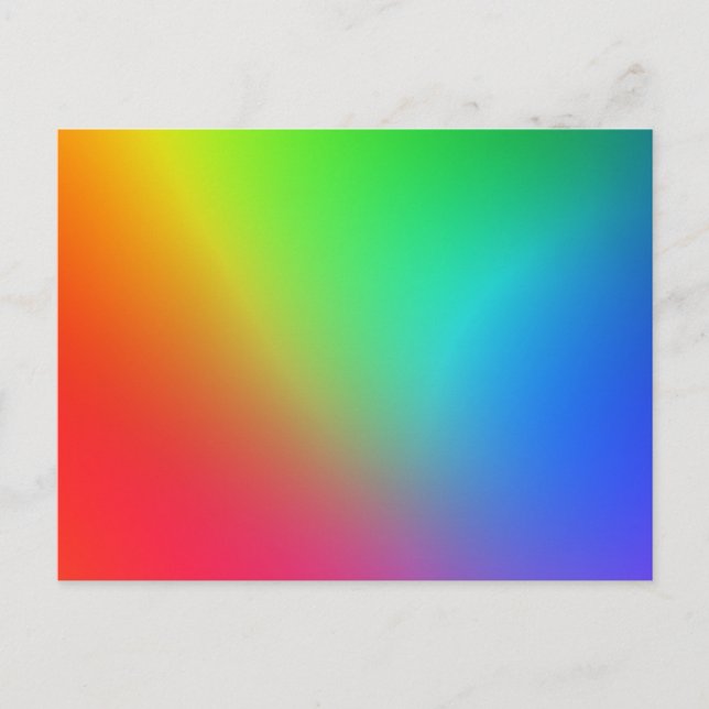 Rainbow Colour Gradient Postcard (Front)