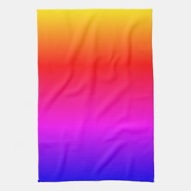 Rainbow Colour Kitchen Towe Tea Towel (Vertical)
