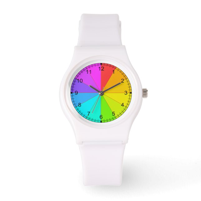Rainbow Colour Wheel Watch (Front)