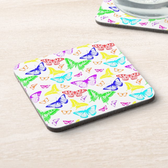 Rainbow Coloured Butterflies Flying Coaster (Left Side)