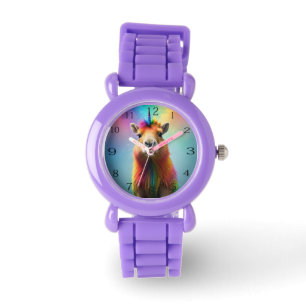 Rainbow Coloured Capybara Unicorn, Watch