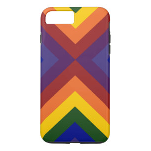 Rainbow Coloured Chevrons iPhone 8 Plus/7 Plus Cas Case-Mate iPhone Case