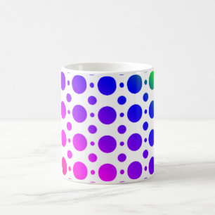 Rainbow Coloured Circles Pattern Coffee Mug