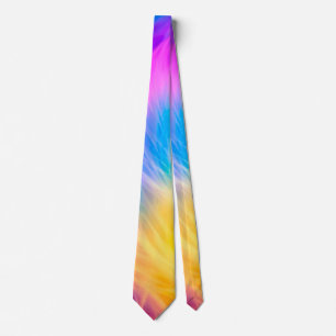 Rainbow Coloured Fur Design-75293 Tie