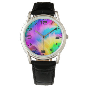 Rainbow Coloured Fur Design-75293 Watch