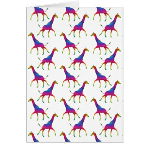 Rainbow Coloured Giraffe