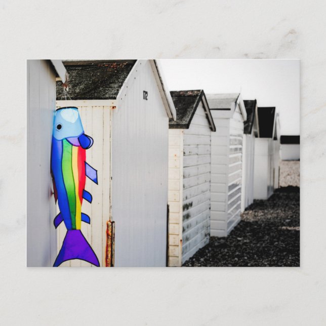 Rainbow Coloured Kite Postcard (Front)