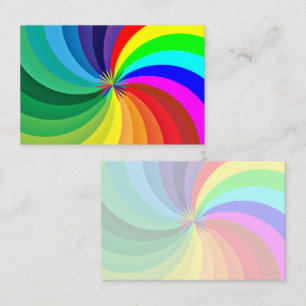 Rainbow Coloured Mandala-46556 Business Card