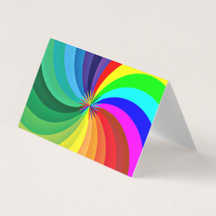 Rainbow Coloured Mandala-46556 Business Card