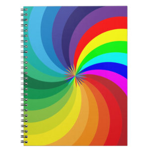 Rainbow Coloured Mandala-46556 Notebook