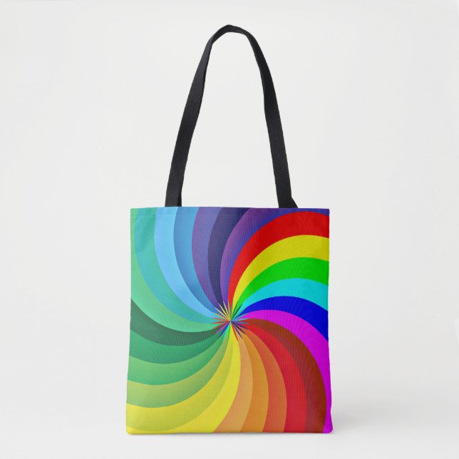 Rainbow Coloured Mandala-46556 Tote Bag (Front)