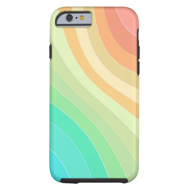 Rainbow Coloured Waves Case-Mate iPhone Case (Back)