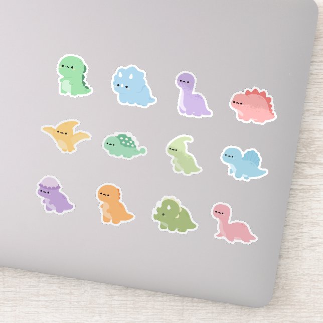 Rainbow Colourful Dinosaur (Detail)