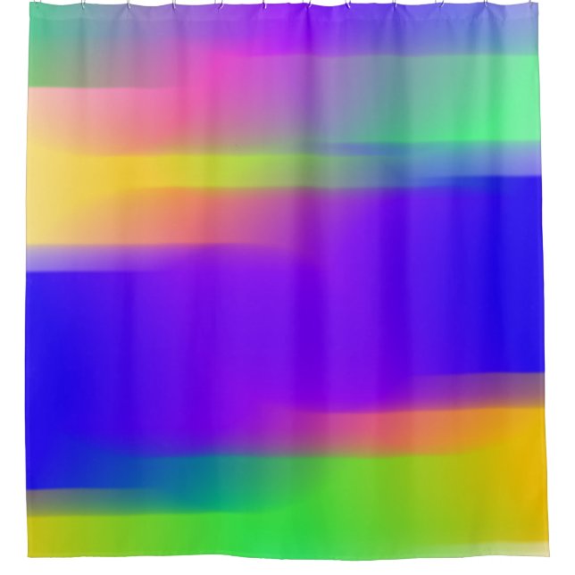 Rainbow Colourful Shower Curtain (Front)