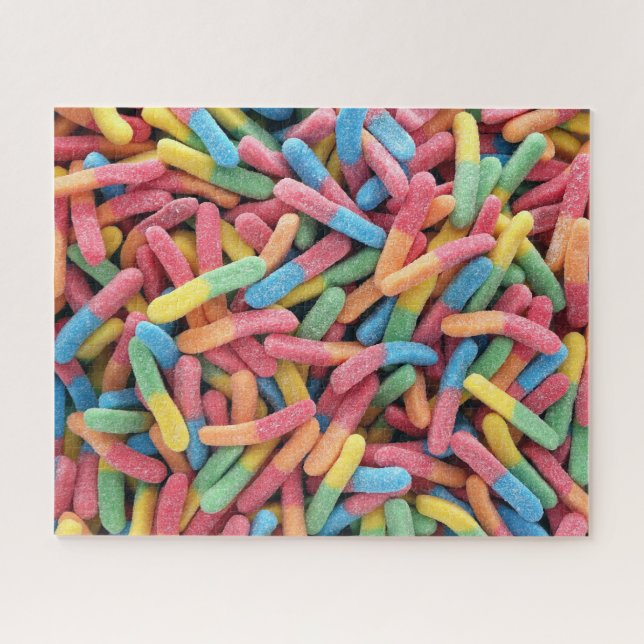 Rainbow Colourful Sweet Candy Fun Sugar Treat Jigsaw Puzzle (Horizontal)
