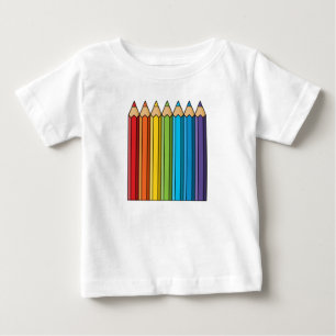 Rainbow Colouring Pencils Baby T-Shirt