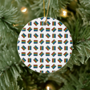 Rainbow Colouring Pencils Ceramic Tree Decoration