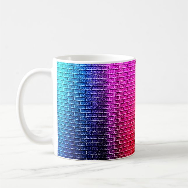 Rainbow colours abstract background. Gradient.abst Coffee Mug (Left)