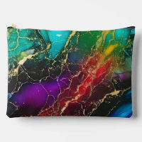 Rainbow Colours Alcohol Ink Painting