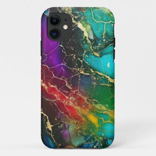 Rainbow Colours Alcohol Ink Painting Case-Mate iPhone Case