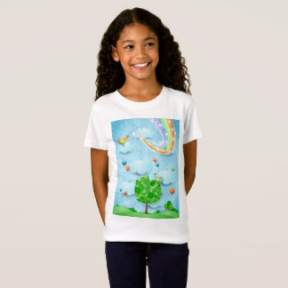 Rainbow colours and tree T-Shirt