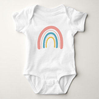 rainbow colours baby bodysuit