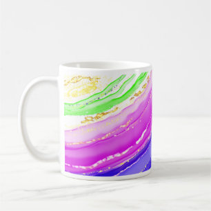 Rainbow colours background coffee mug