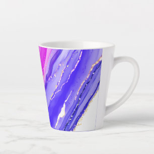 Rainbow colours background  latte mug