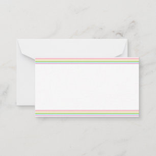 Rainbow Colours Blank Template Elegant Modern