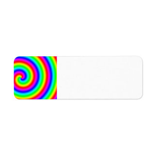 Rainbow Colours. Bright and Colourful Spiral.