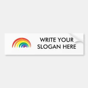 Rainbow Colours Bumper Sticker