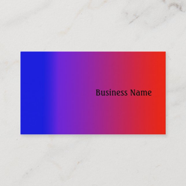 Rainbow colours business card (Front)