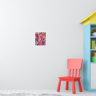 rainbow colours candy poster