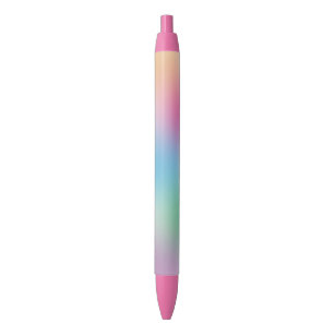 Rainbow Colours Colourful Trendy Template Beautifu Blue Ink Pen