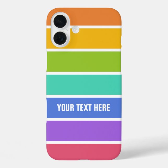 Rainbow Colours custom cases (Back)